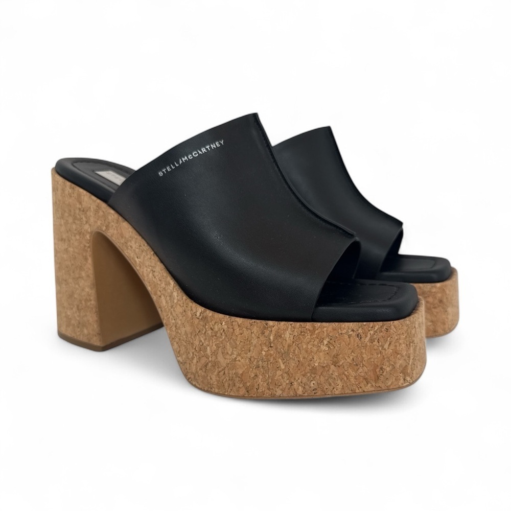 Stella Mccartney Skyla Alrer Eco Platform Block Heel Slide Sandal